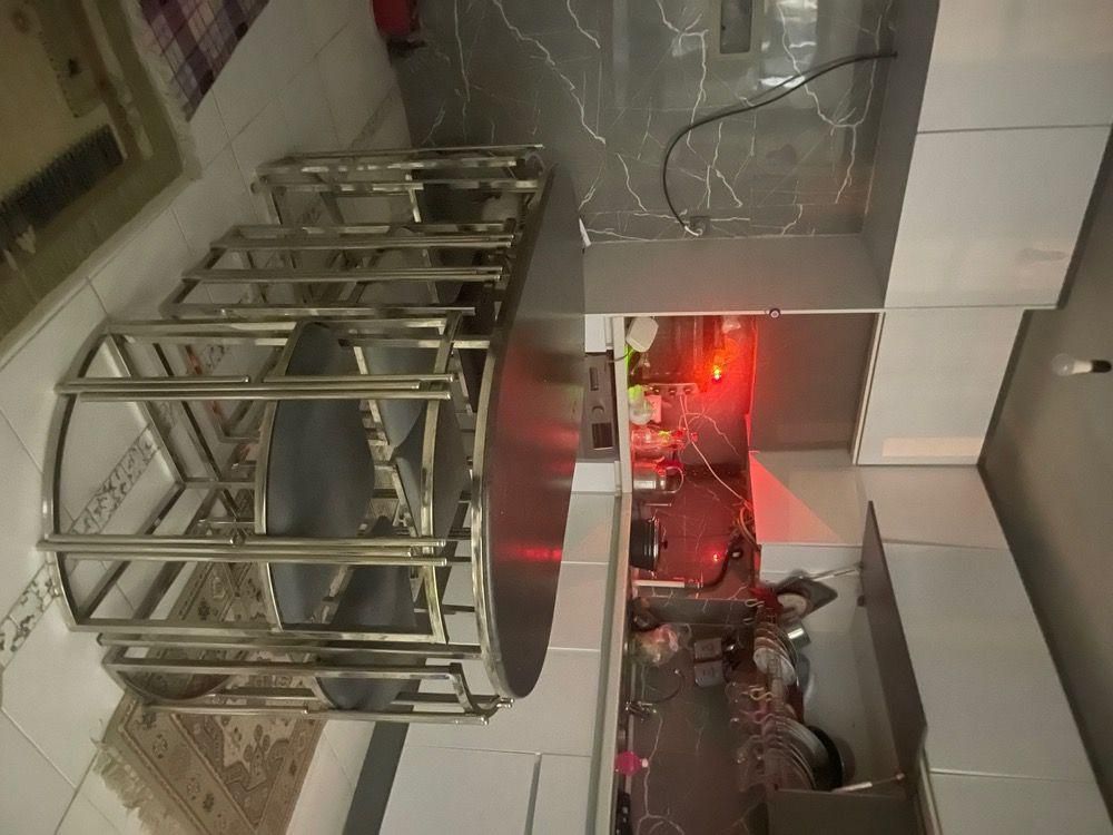 میز غذا خوری فلزی 6نفره صفحه ام دی /*|میز و صندلی غذاخوری|ارومیه, |دیوار