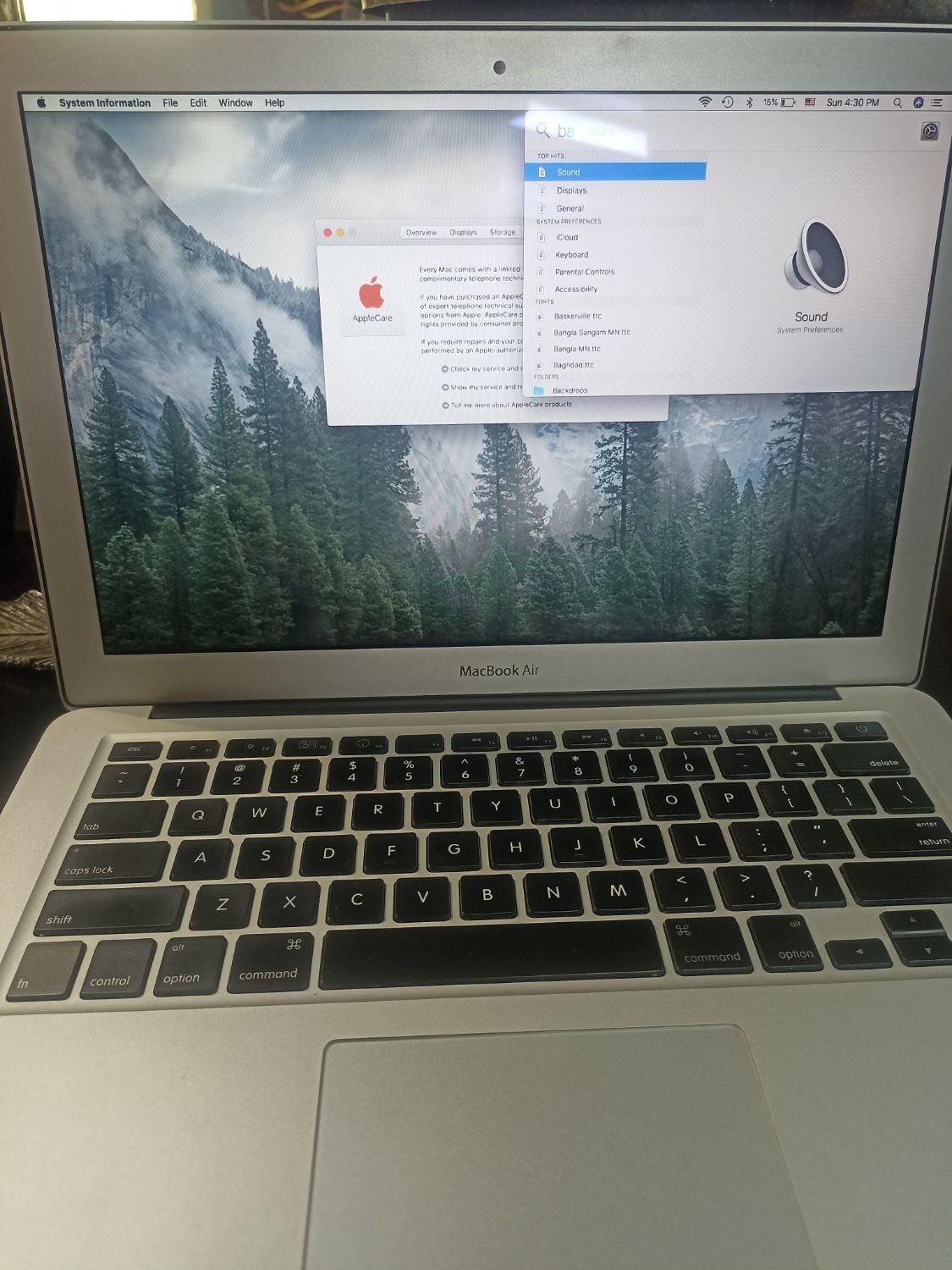 MacBook Air2011 در حد نو|رایانه همراه|تهران, ستارخان|دیوار