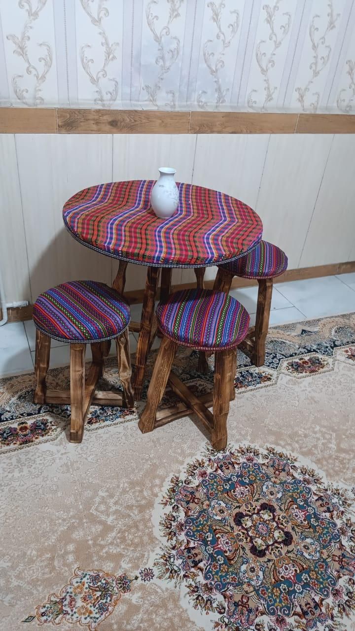 سنتی غذاخوری چوبی ناهارخوری جدید ۲نفره|میز و صندلی غذاخوری|شهریار, شهرک شاهد|دیوار