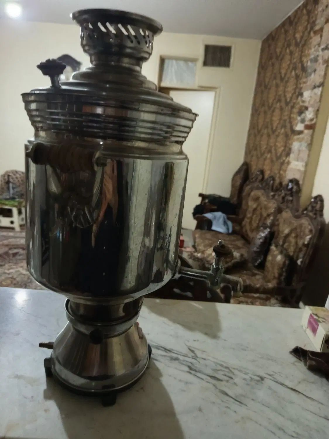 سماور بزرگ هیتی چندبار کار کرده|قوری، کتری، قهوه‌ساز دستی|تهران, خانی آباد نو جنوبی|دیوار
