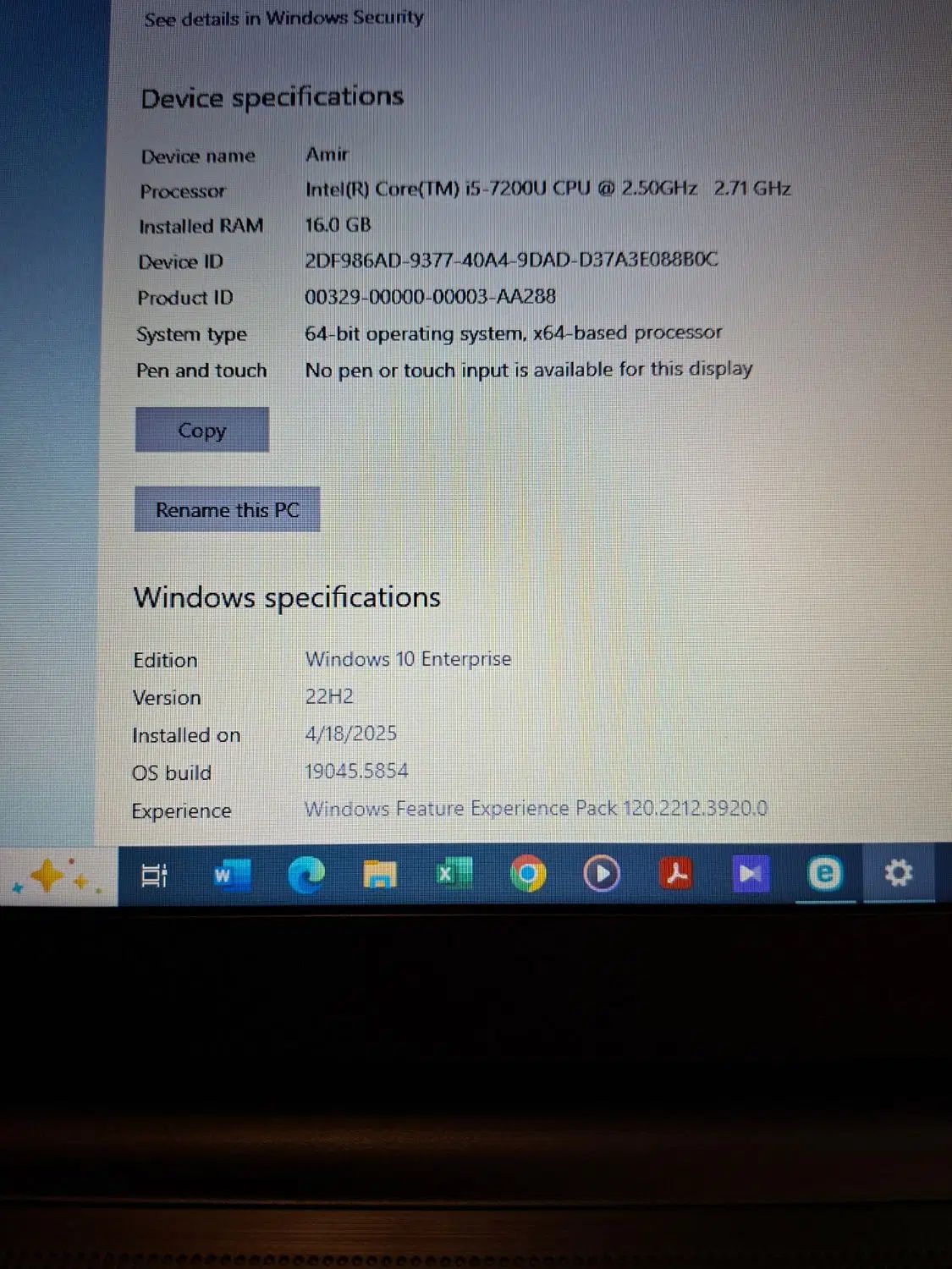 Toshiba B65/J pro A50  سری E سالم وتمیز|رایانه همراه|تهران, والفجر (افسریه)|دیوار