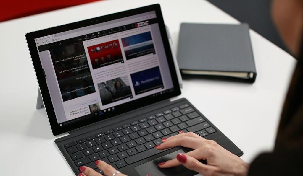 تبلت استوک Microsoft مدل Surface Pro 4 با کیبورد|رایانه همراه|اردبیل, |دیوار
