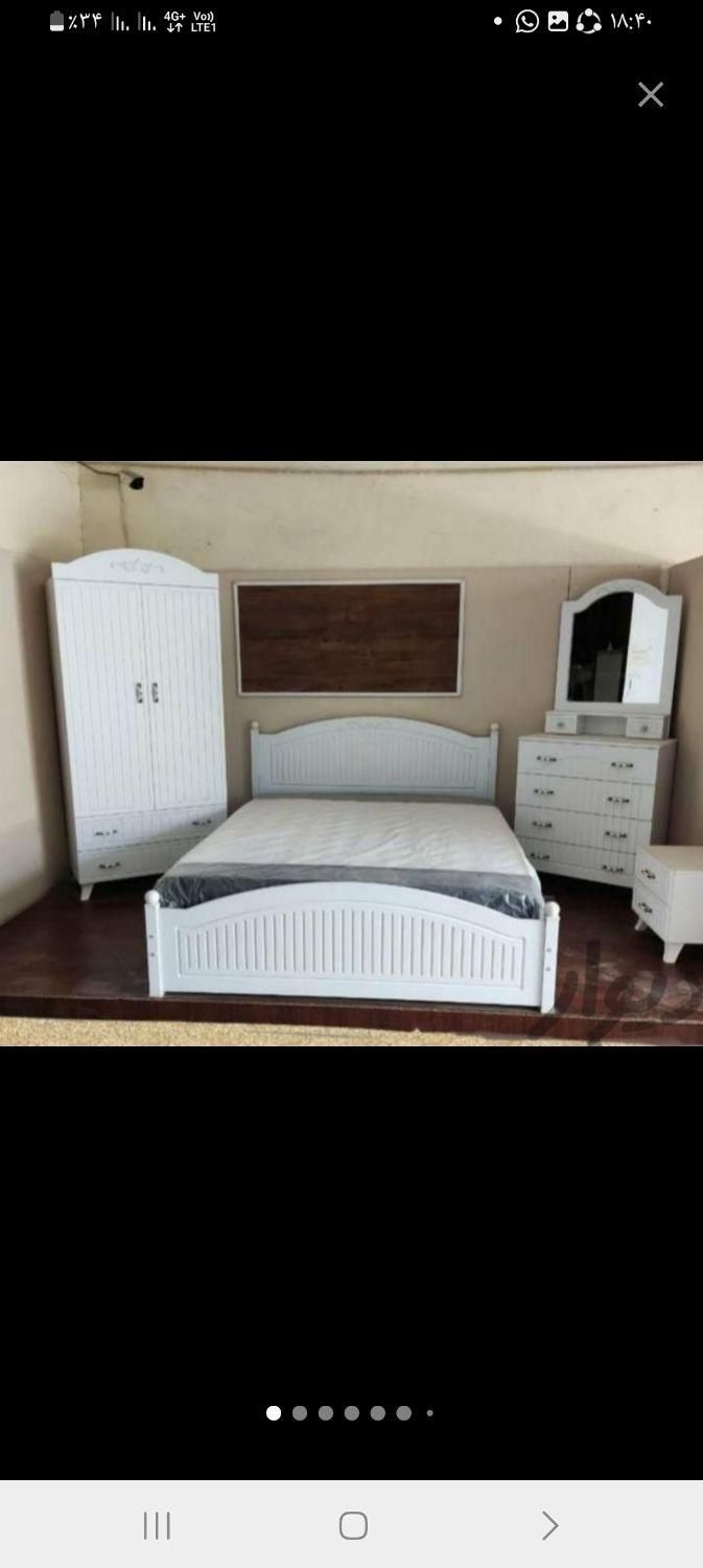 تخت دو نفره تمام وکیوم روژان|تخت و سرویس خواب|الوند, |دیوار