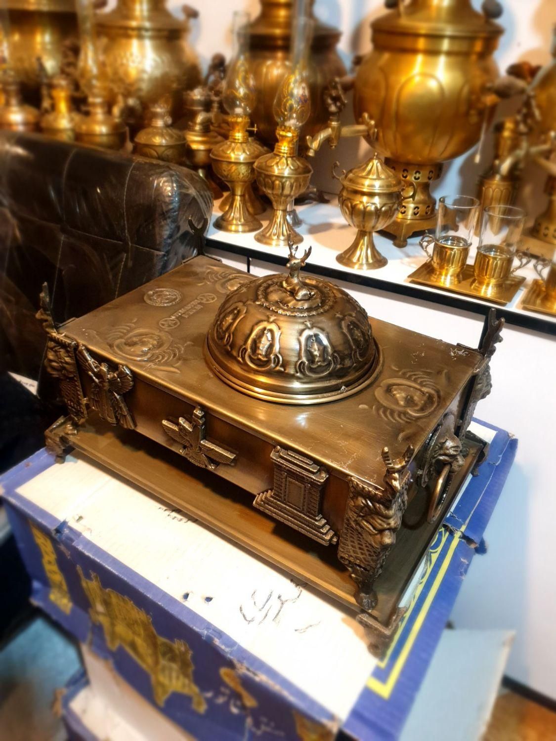 منقل خلیج برنجی 3|کلکسیون اشیاء عتیقه|بوشهر, |دیوار