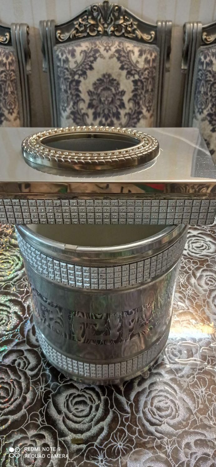 جای دستمال کاغذی و سطل|ظروف سرو و پذیرایی|تهران, شهرک فردوس (حسینی)|دیوار