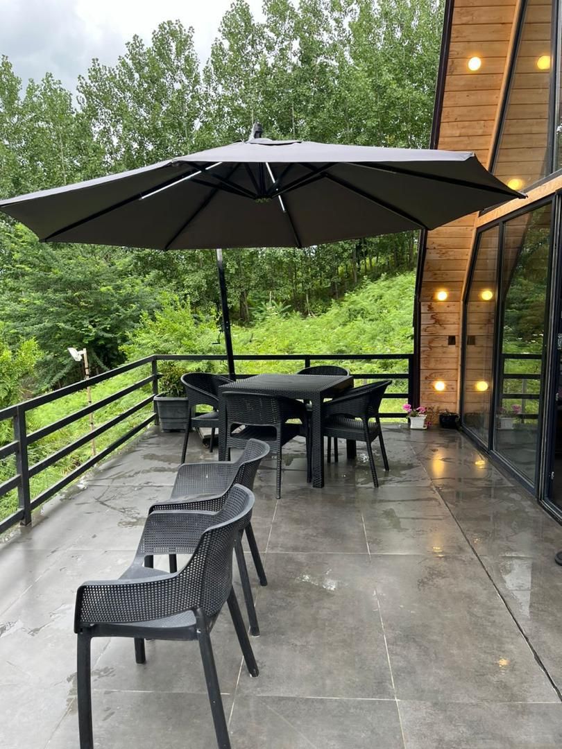 اجاره کلبه سویسی شیک دو خوابه با ویو جنگل در ماسال|اجارهٔ کوتاه‌مدت ویلا و باغ|رشت, منظریه|دیوار