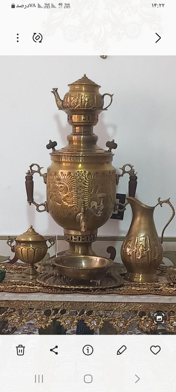 سرویس کامل برنز|کلکسیون اشیاء عتیقه|کرمانشاه, |دیوار