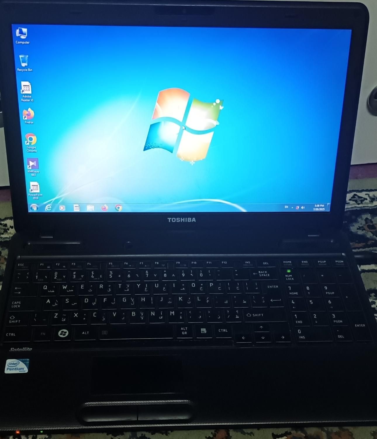 لپ‌تاپ TOSHIBA با موس و شارژر|رایانه همراه|تهران, حصارک|دیوار