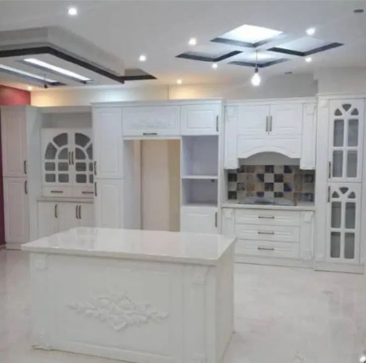 کابینت ام دی اف و ممبران سفید/ یراق و تیم نصب|مصالح و تجهیزات ساختمان|سلماس, |دیوار