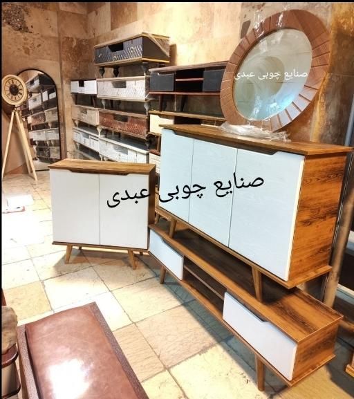 کنسول با آینه، میز ال ای دی جا کفش ،تمام ام دی اف|بوفه، ویترین، کنسول|تهران, شهرک ولیعصر جنوبی|دیوار
