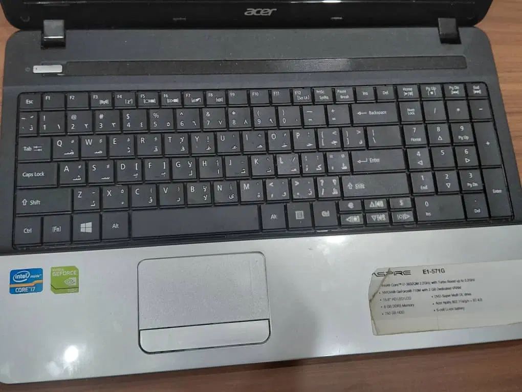 لپتاپ ایسر E1 571g|رایانه همراه|تهران, مشیریه|دیوار