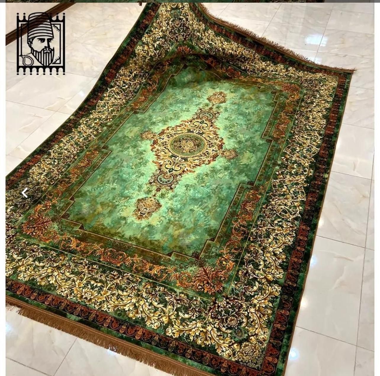 فرش کلکسیون رنگ سبز و لاکی ۱۵۰۰ شانه تراکم ۴۵۰۰|فرش|شیراز, شهرک سراج‎|دیوار