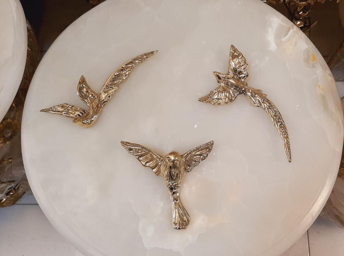 ست ۳تایی دیواری پرستو ۳بعدی برنز سوگلی|صنایع دستی و سایر لوازم تزئینی|زنجان, |دیوار