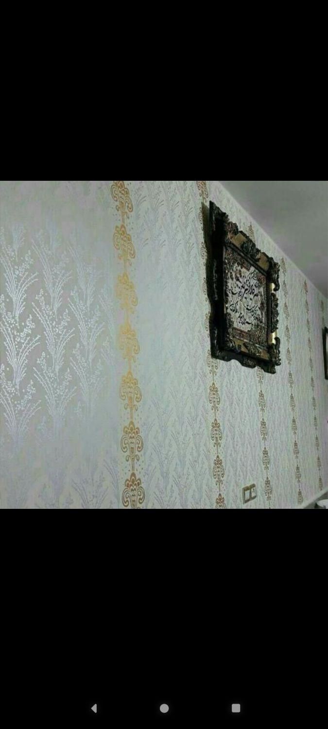 نقاشی ساختمان طرح کاغذدیواری بارنگ اکریلیک|خدمات پیشه و مهارت|اردبیل, |دیوار