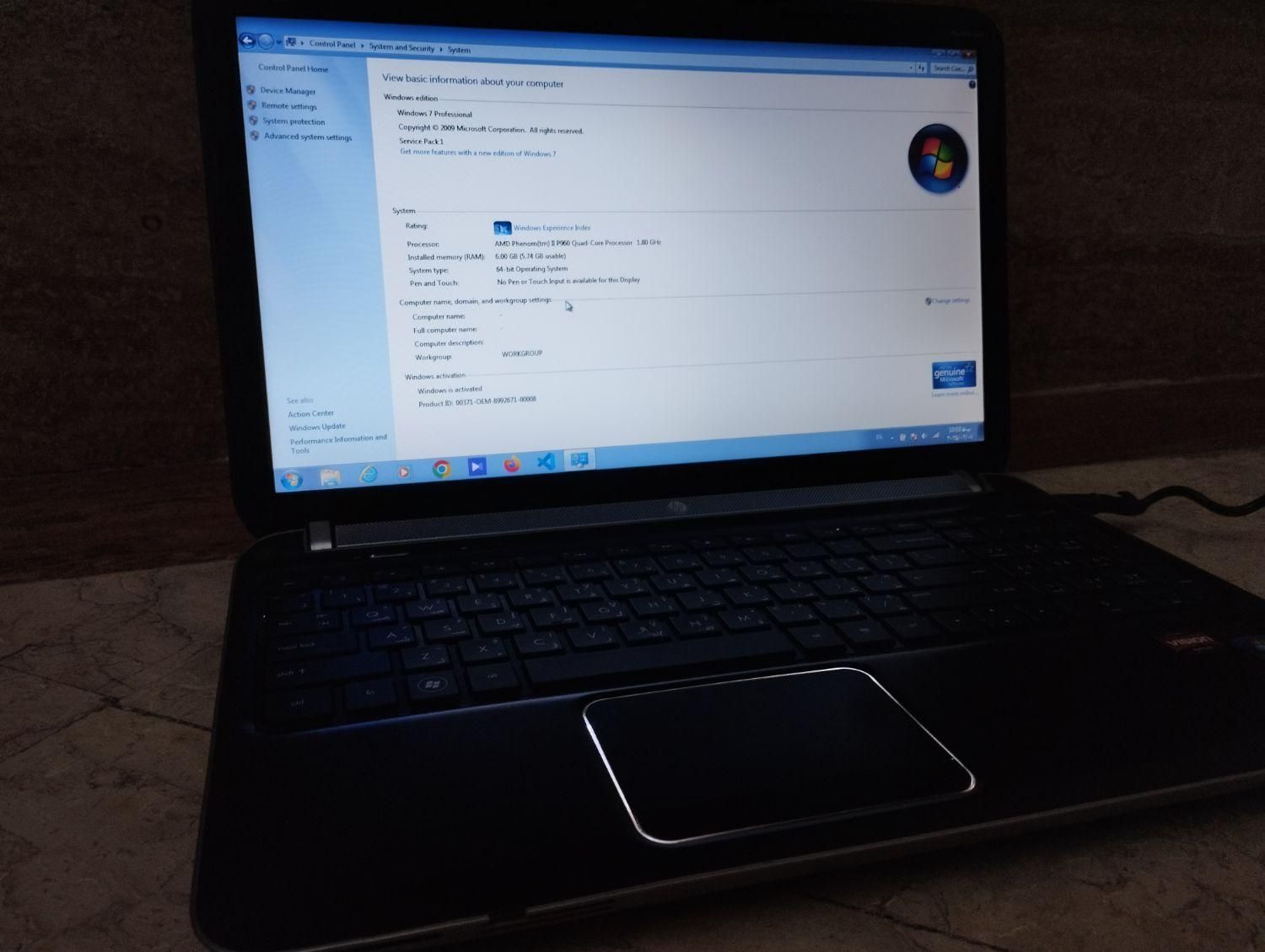 PC notebook HP Pavilion dv6|رایانه همراه|تهران, دهکده المپیک|دیوار