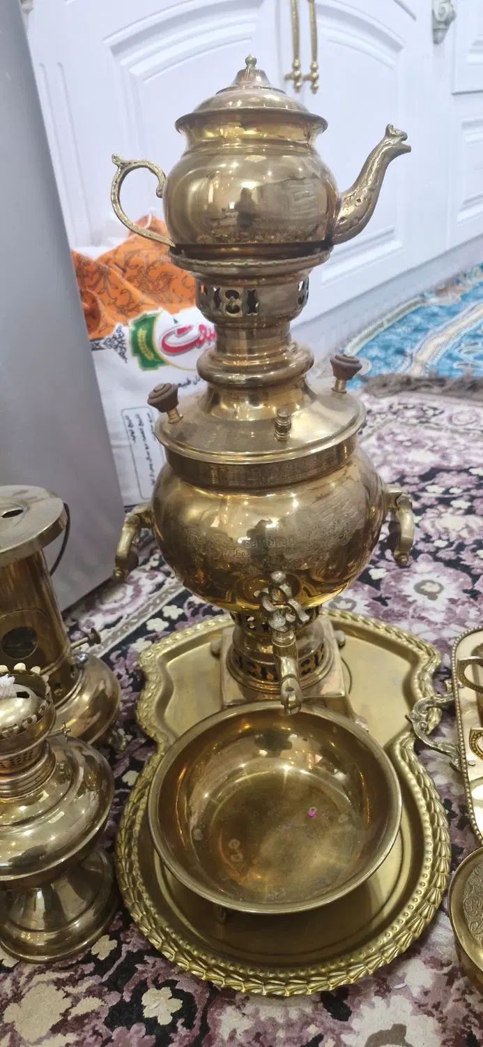 ست ظروف برنجی|صنایع دستی و سایر لوازم تزئینی|تهران, فلاح|دیوار