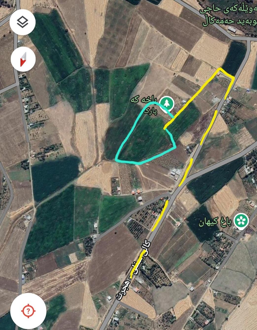 ۸۰۰۰هزارمتر زمین کشاورزی بین روستای ریخلان و کال|فروش دفتر صنعتی، کشاورزی، تجاری|مریوان, |دیوار