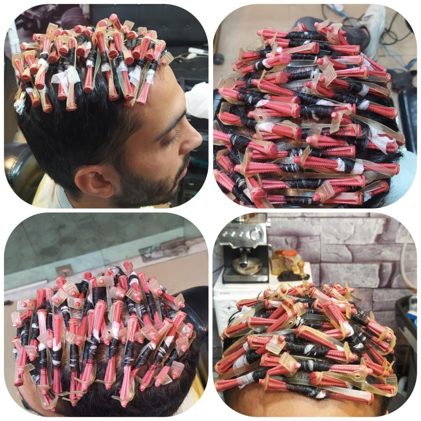 پیرایش مردانه فر ۶ماه و کراتینه مو پاکسازی پوست|خدمات آرایشگری و زیبایی|کاشان, ولیعصر|دیوار