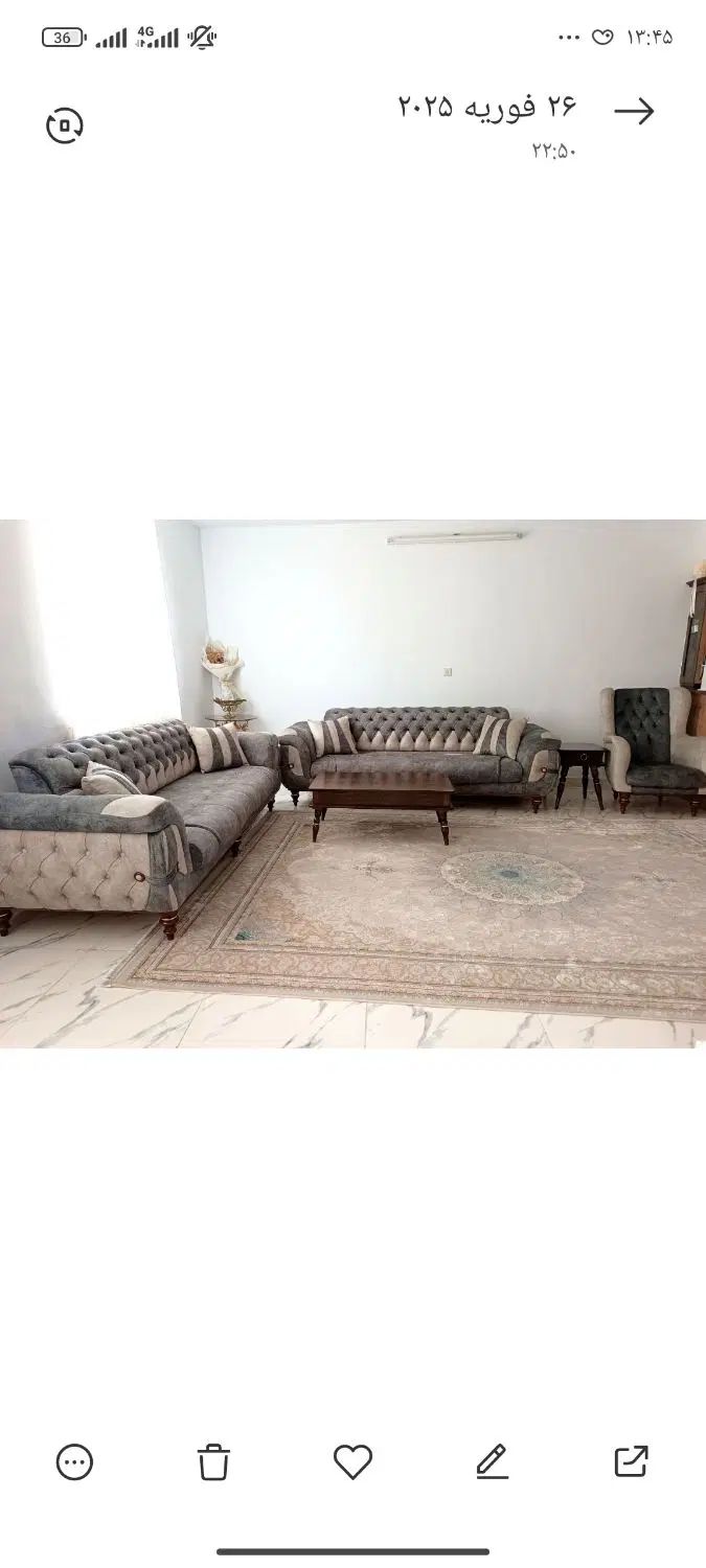 مبل راحتی ۸نفره تخت خوابشو مکانیزم مدل آیسل|مبلمان خانگی و میز عسلی|بومهن, |دیوار