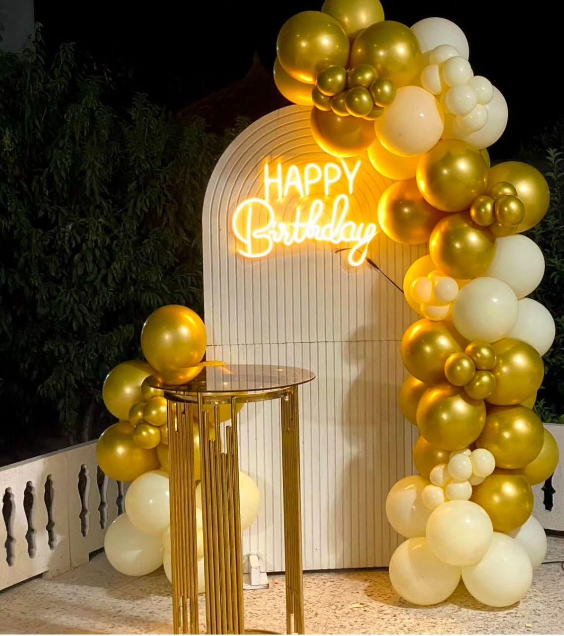 تم تولد بادکنک آرایی استند کیک بک گراند|خدمات پذیرایی، مراسم|شیراز, شیشهگری|دیوار