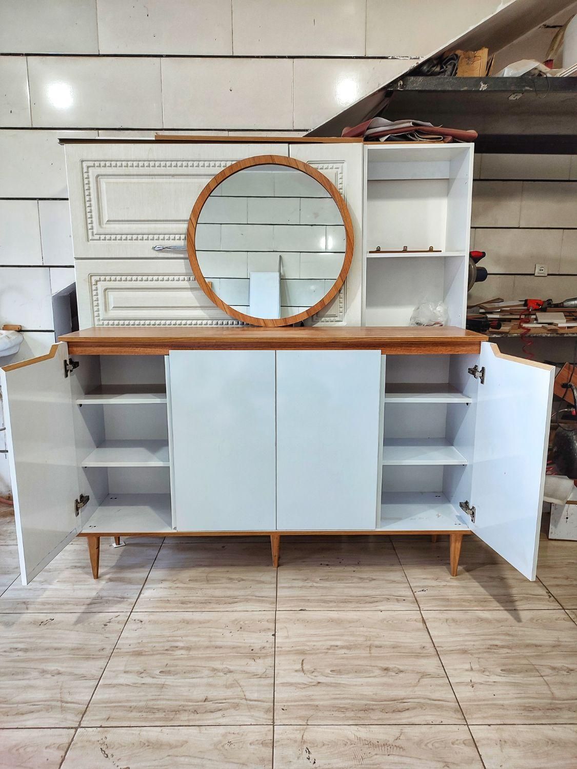 آینه کنسول(جاکفشی کنسولی)|بوفه، ویترین، کنسول|خرم‌آباد, |دیوار