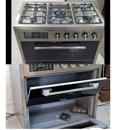 اجاق گاز طرح فر 5شعله نمااستیل|اجاق گاز و لوازم برقی پختوپز|قرچک, |دیوار