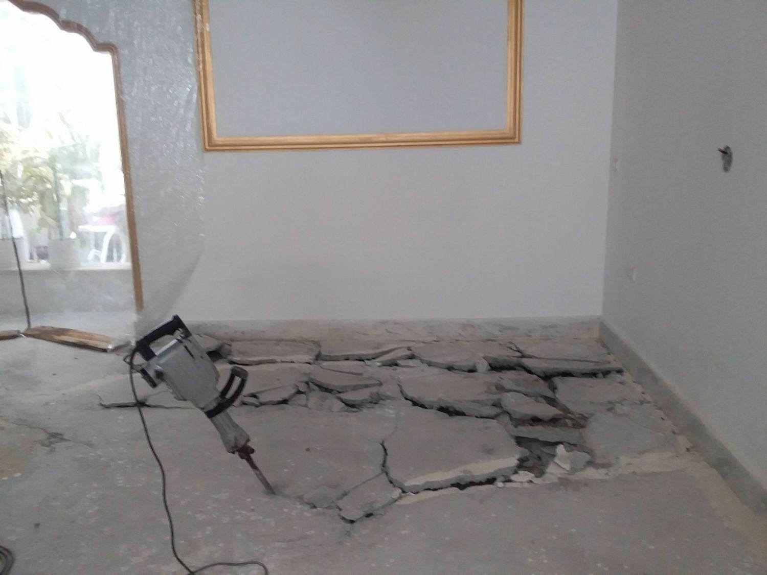 تخریب تعمیرات بنای سیمان کاری حتی ۱ ساعته|خدمات پیشه و مهارت|سنندج, |دیوار