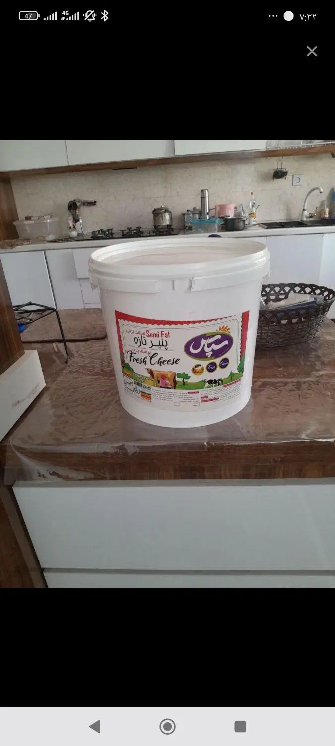سطل پنیر دبه سس دبه ماست و شیشه چهار لیتری|ظروف نگهدارنده، پلاستیکی، یک‌بارمصرف|نیشابور, خط کاشمر|دیوار