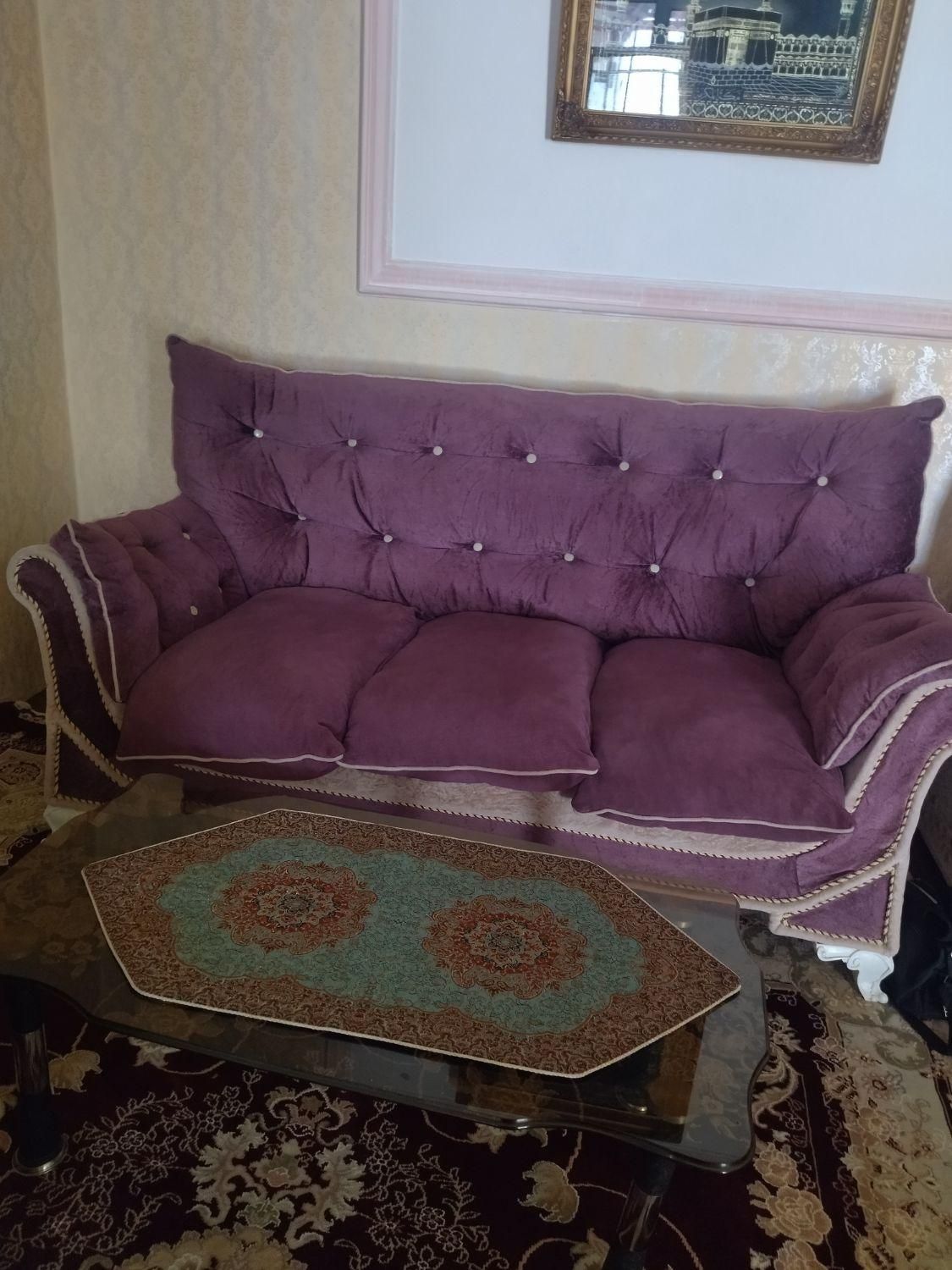 مبل هفت نفره باجلومبلی  برای ویلاقیمت مناسب|مبلمان خانگی و میز عسلی|خلخال, |دیوار