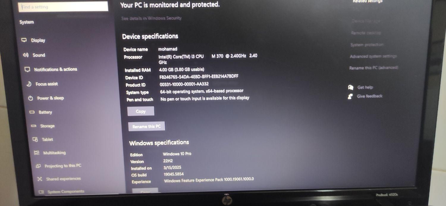 لب تاب اچ پی hp probook|رایانه همراه|اراک, |دیوار