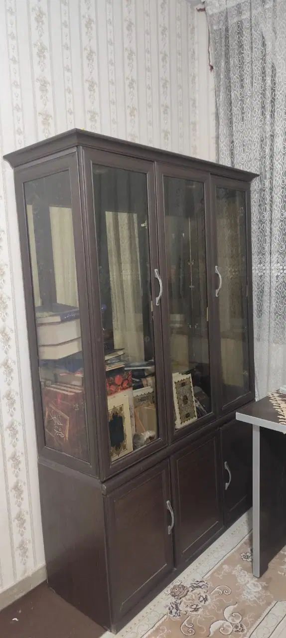 کمد بوفه کتابخانه|کتابخانه، شلف، قفسه‌های دیواری|کرج, شاهین‌ویلا|دیوار