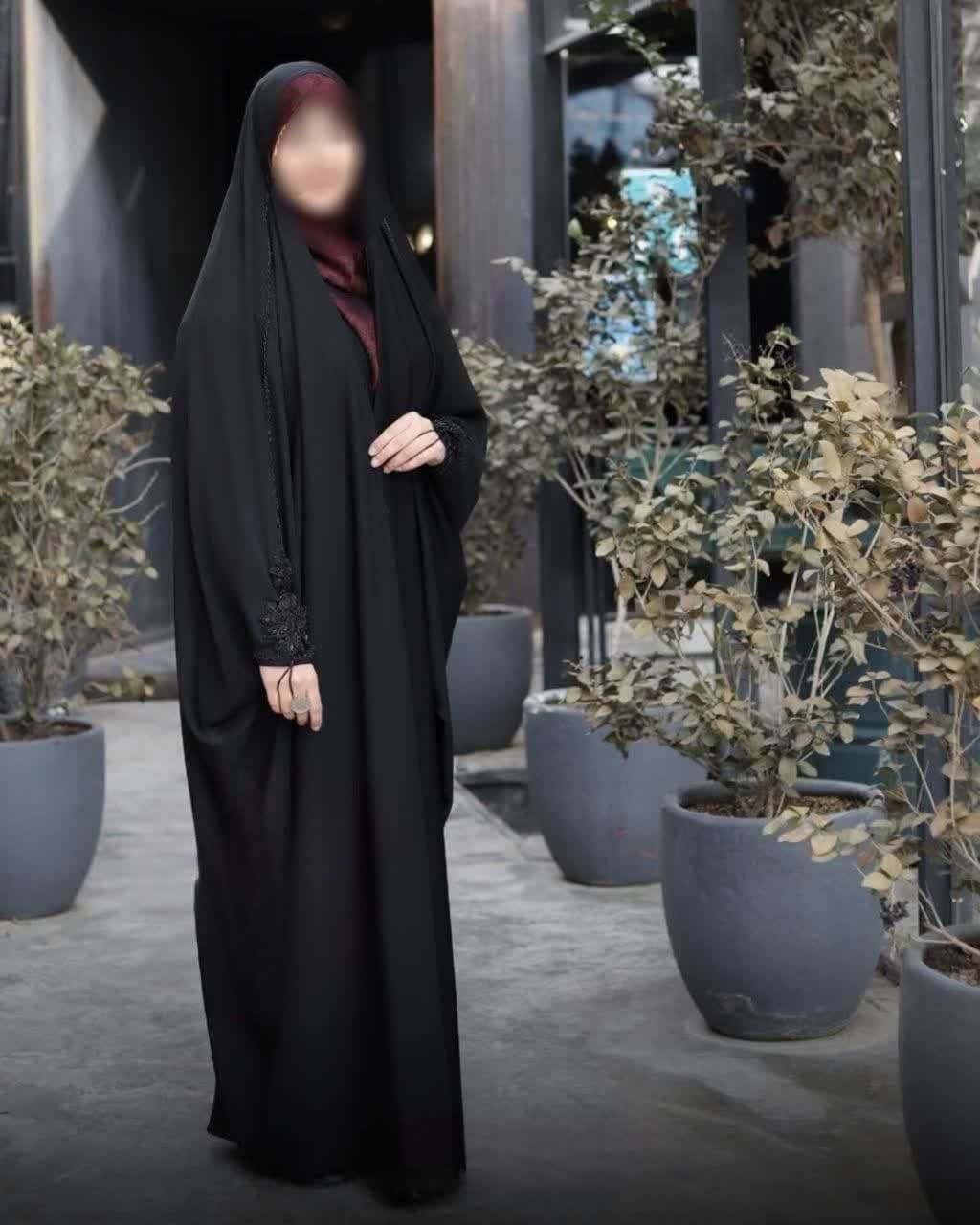 چادر مشکی جده عربی ساده و مجلسی و گلدوزی|لباس|کرج, گلشهر|دیوار