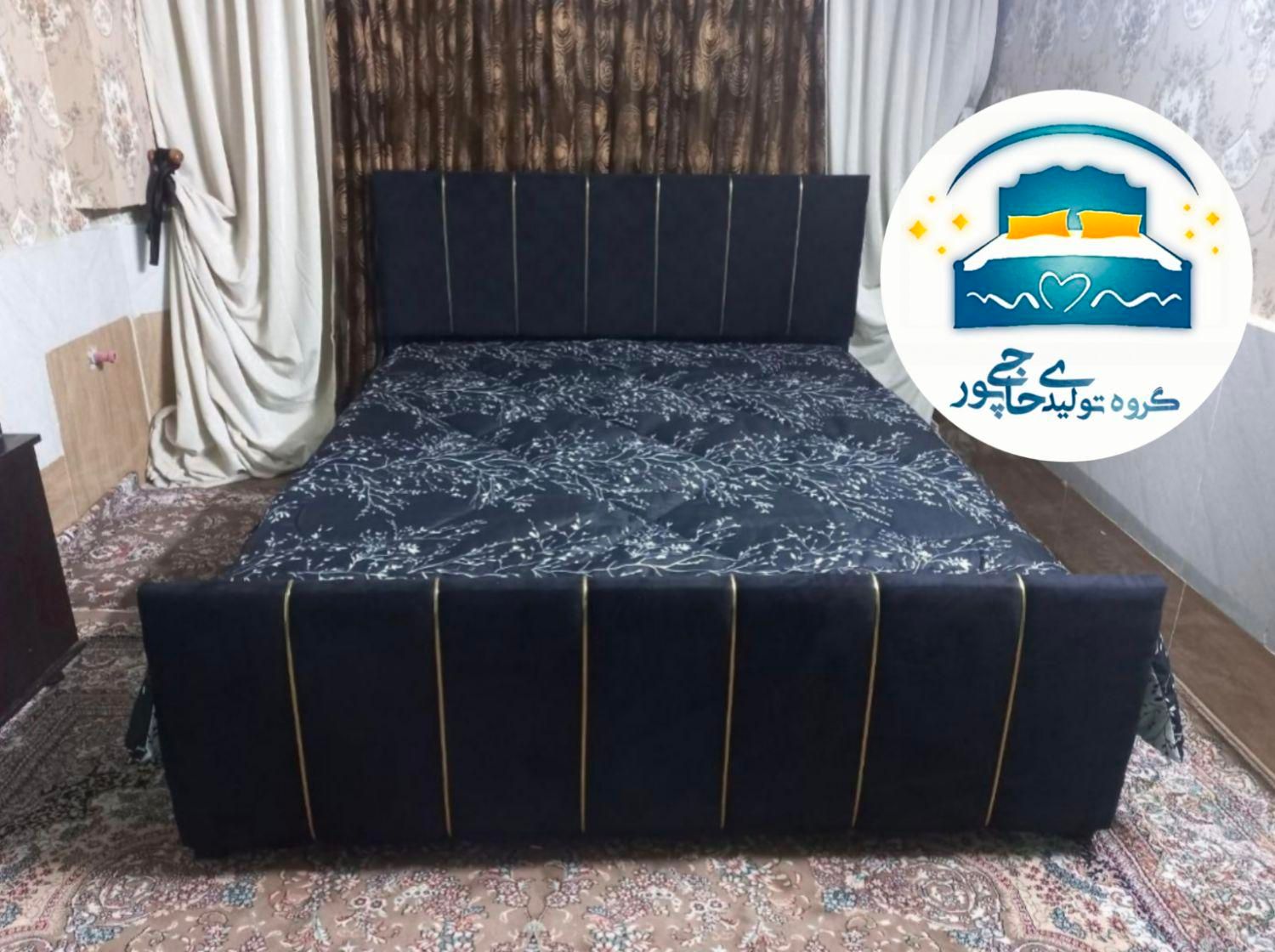 تخت خواب دو نفره حاجی پور(تختخواب۲دونفره)تشک الماس|تخت و سرویس خواب|مشهد, حسینآباد|دیوار