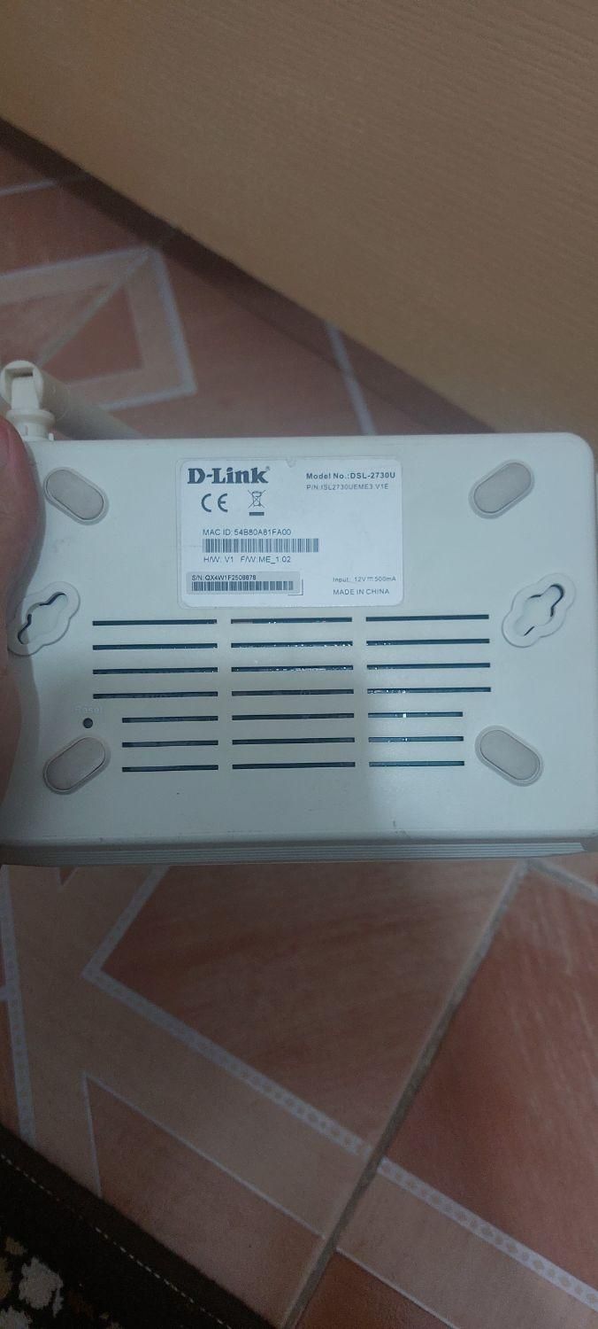 مودم adsl dlink تک انتن ۴تا lan|مودم و تجهیزات شبکه|گرمسار, |دیوار