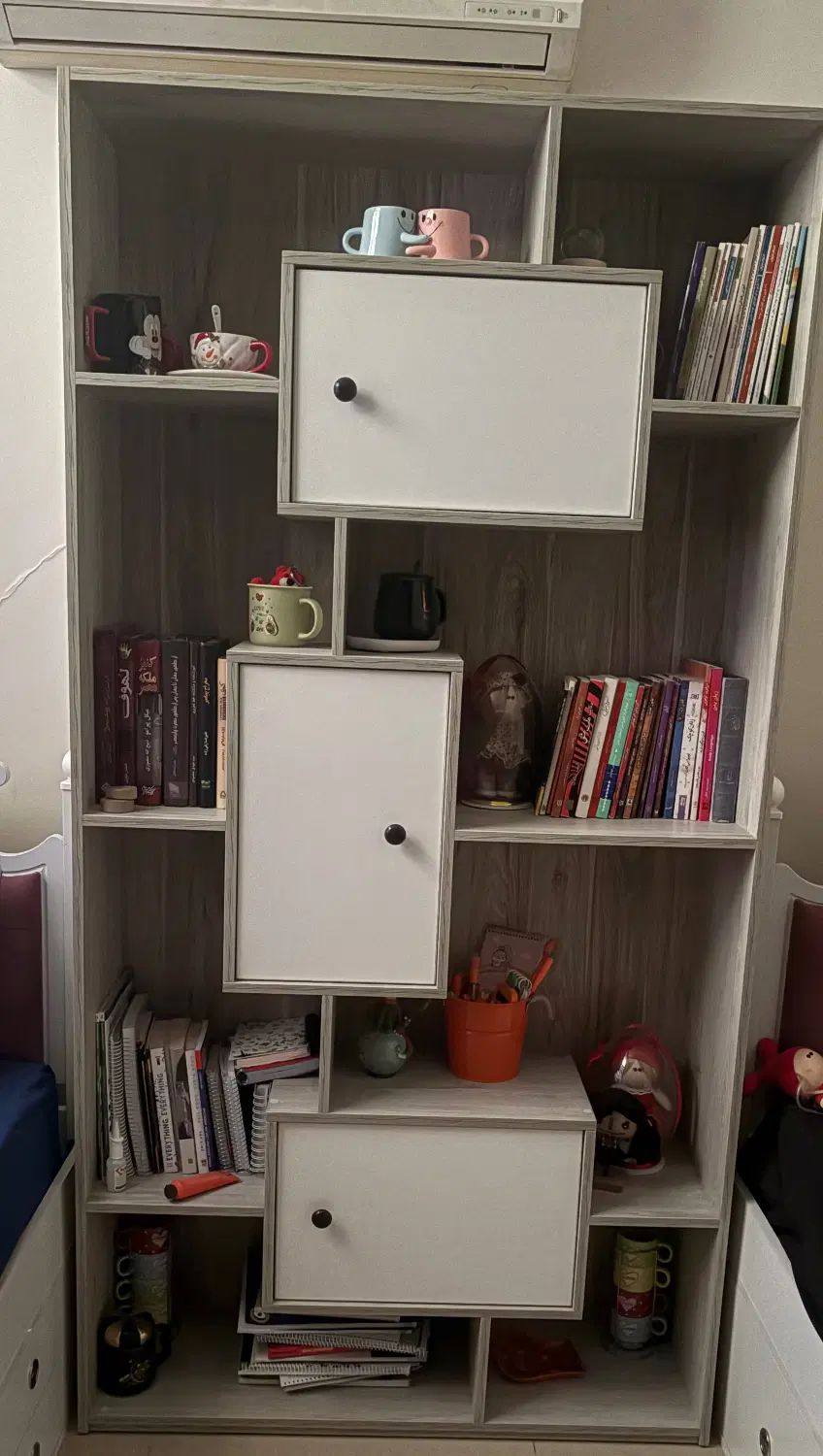کتابخانه|کتابخانه، شلف، قفسه‌های دیواری|تهران, مجیدیه|دیوار