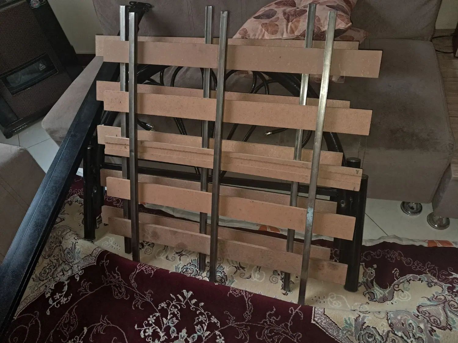 تخت فلزی تک نفره تهرانسر|تخت و سرویس خواب|تهران, تهرانسر مرکزی|دیوار