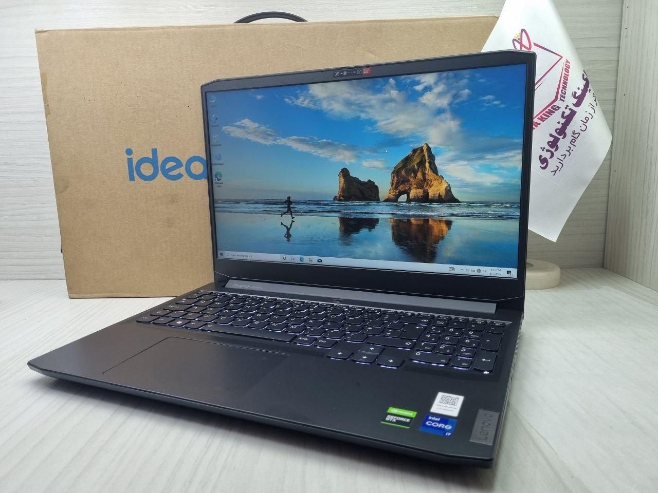 گیمینگ Lenovo ideapad i5 نسل۱۱H رم۱۶ گرافیکRTX ۴|رایانه همراه|تهران, باغ فیض|دیوار