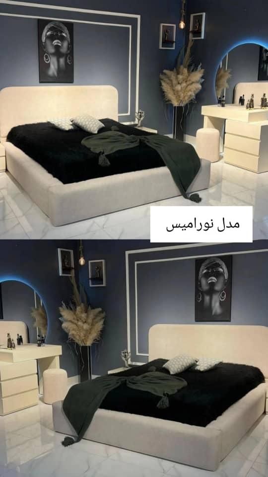 تخت خواب مینیمال فندی|تخت و سرویس خواب|اهواز, کمپلو جنوبی|دیوار