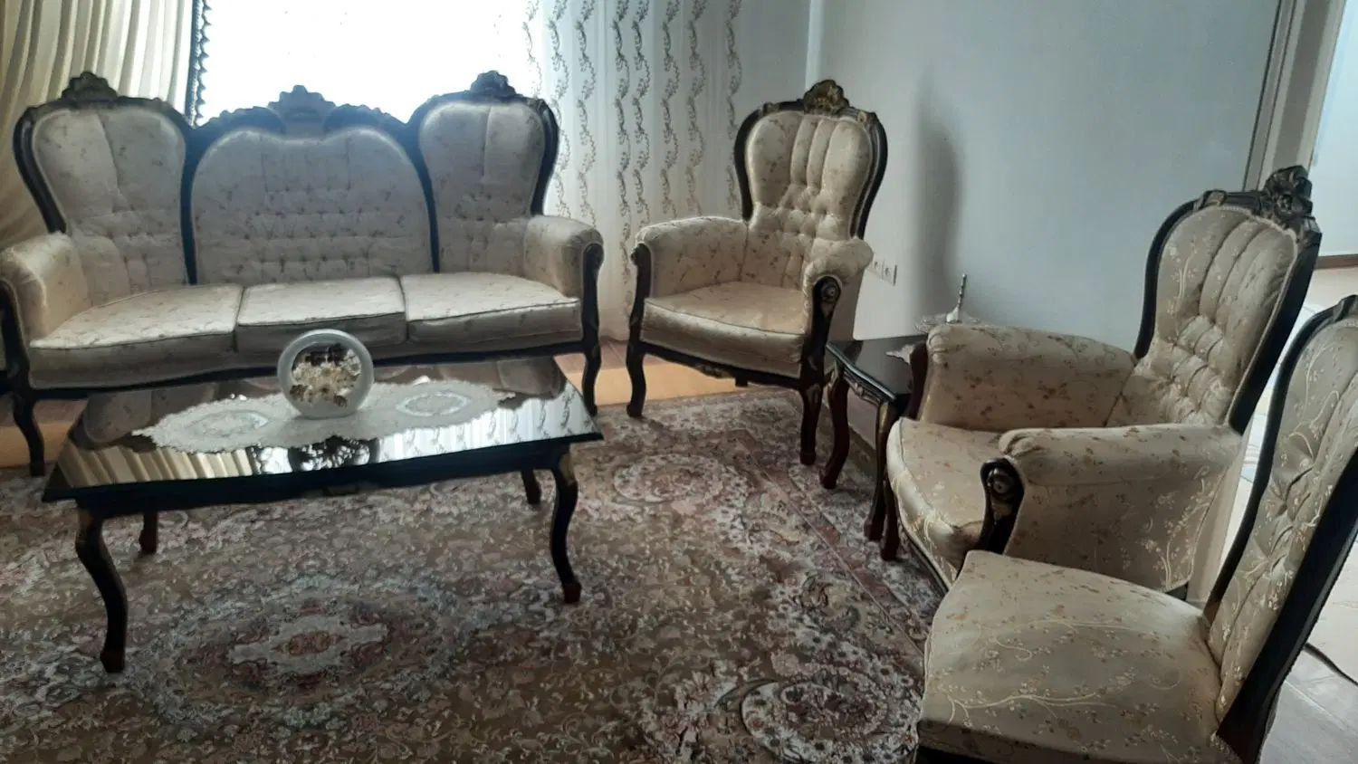 مبلمان استیل۹نفره|مبلمان خانگی و میز عسلی|کرج, بیلقان|دیوار