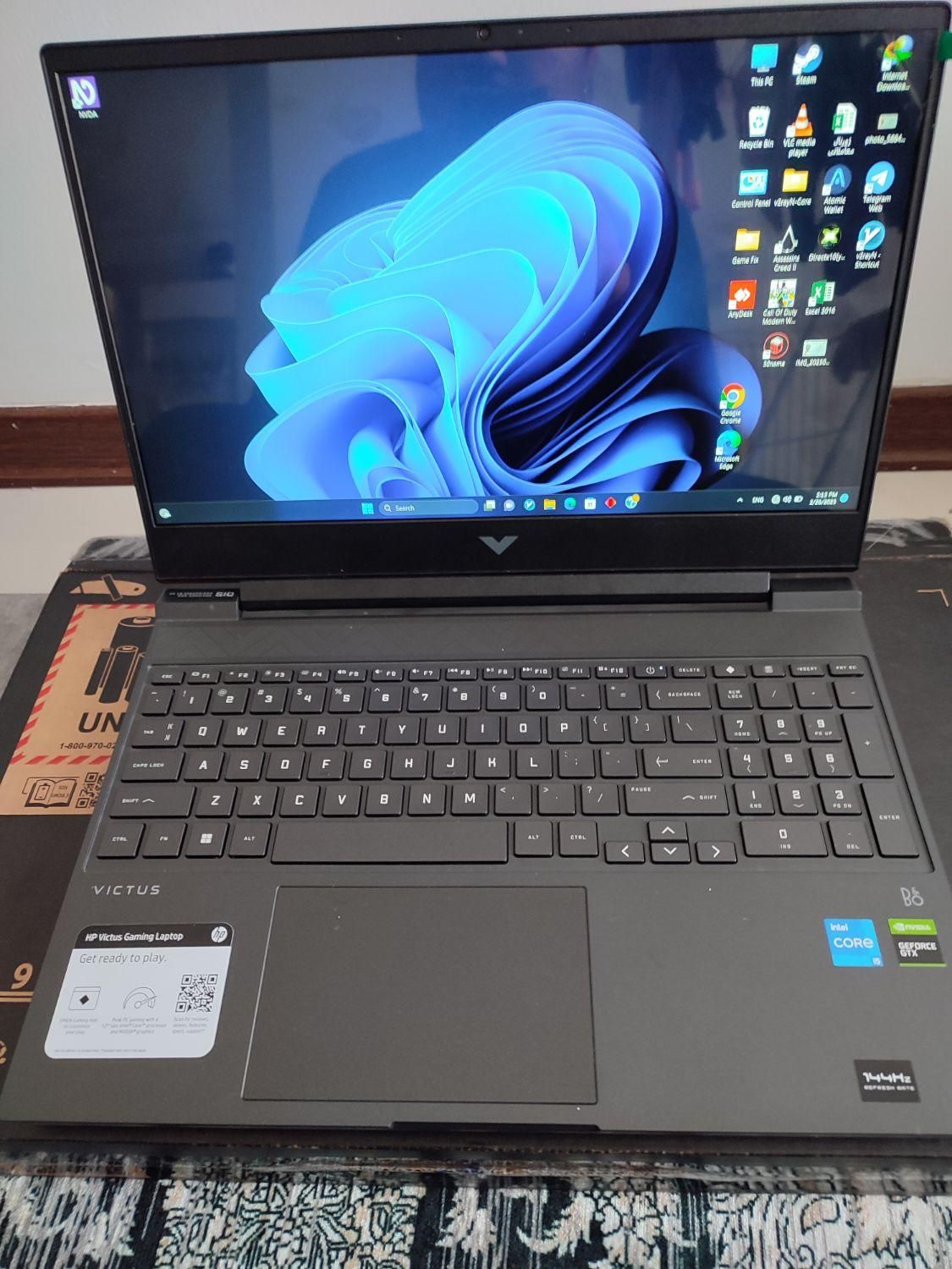 لپ تاپ گیمینگ hp victus 15 گرافیک غول جیفورس|رایانه همراه|کرج, کیانمهر|دیوار