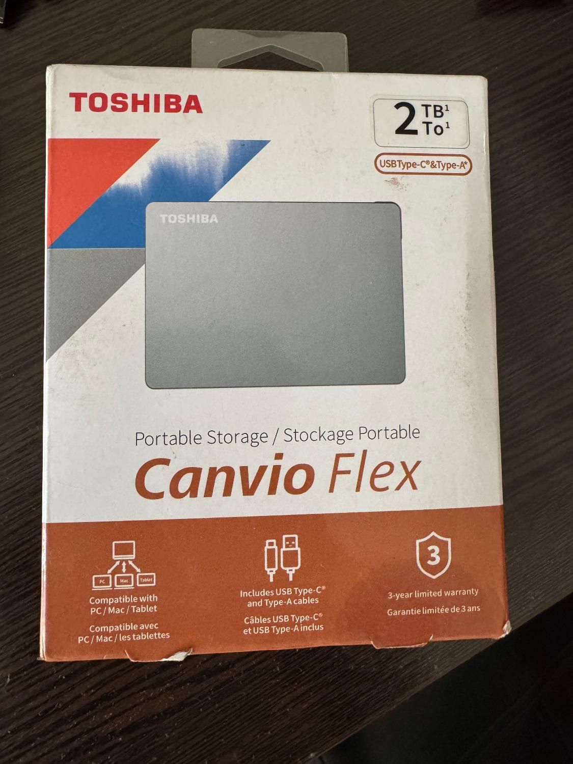 هارد اکسترنال توشیبا ۲ ترا canvio flex اکبند|قطعات و لوازم جانبی رایانه|تهران, دهکده المپیک|دیوار