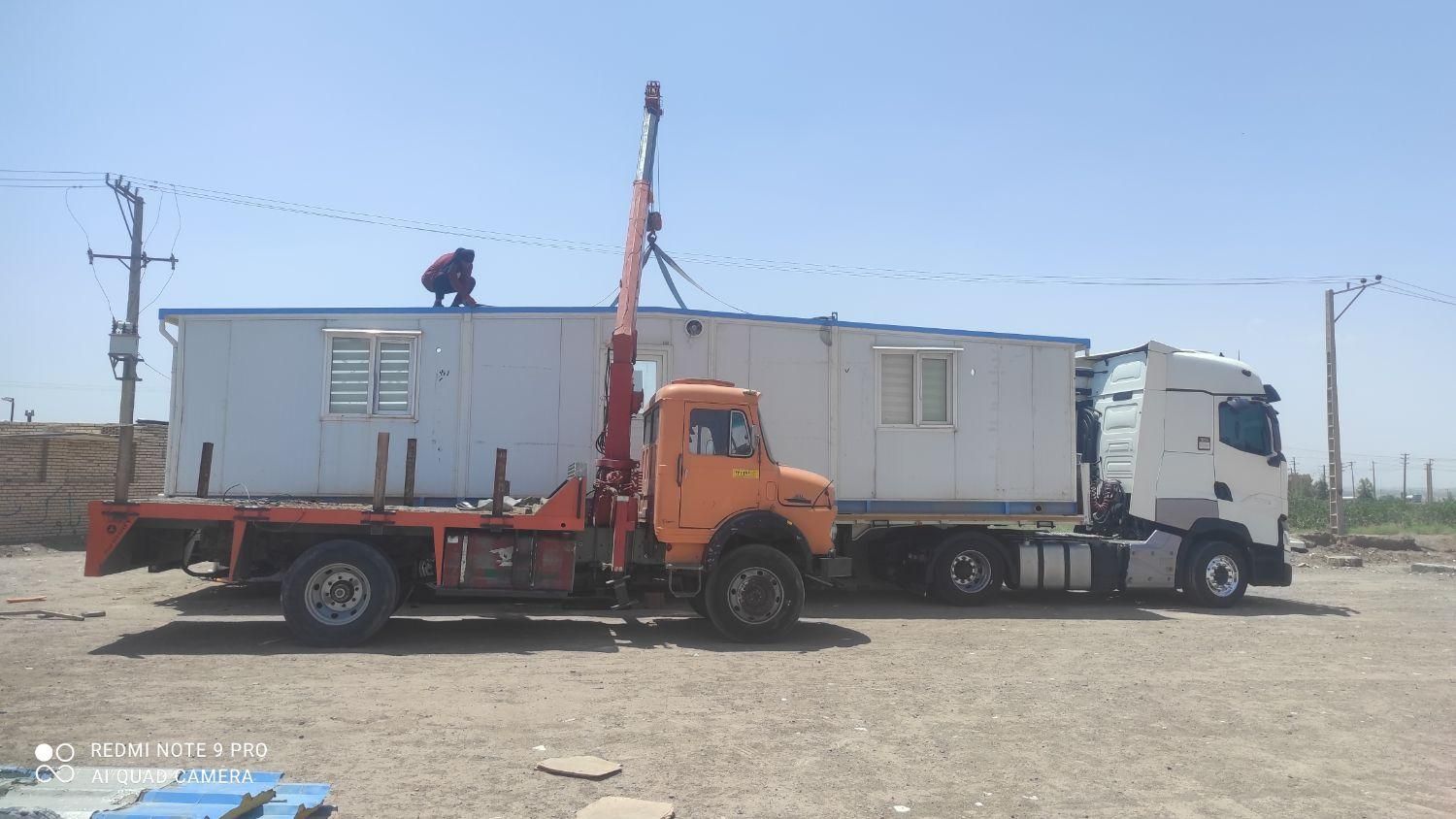 خدمات جرثقیل کفی.5تن و3تن دکل بلندهمراه سبدبالابر|خدمات حمل و نقل|رفسنجان, |دیوار