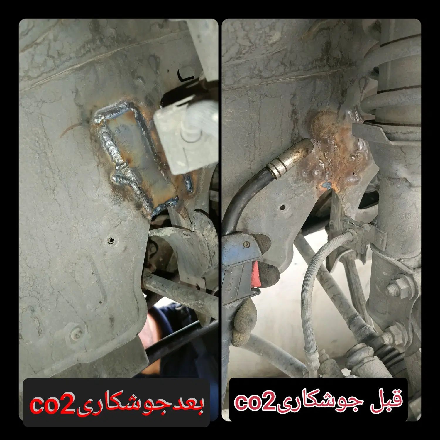 جوشکاری شاسی با گاز سرد (co2)|خدمات موتور و ماشین|مشهد, توس (بلوار توس)|دیوار