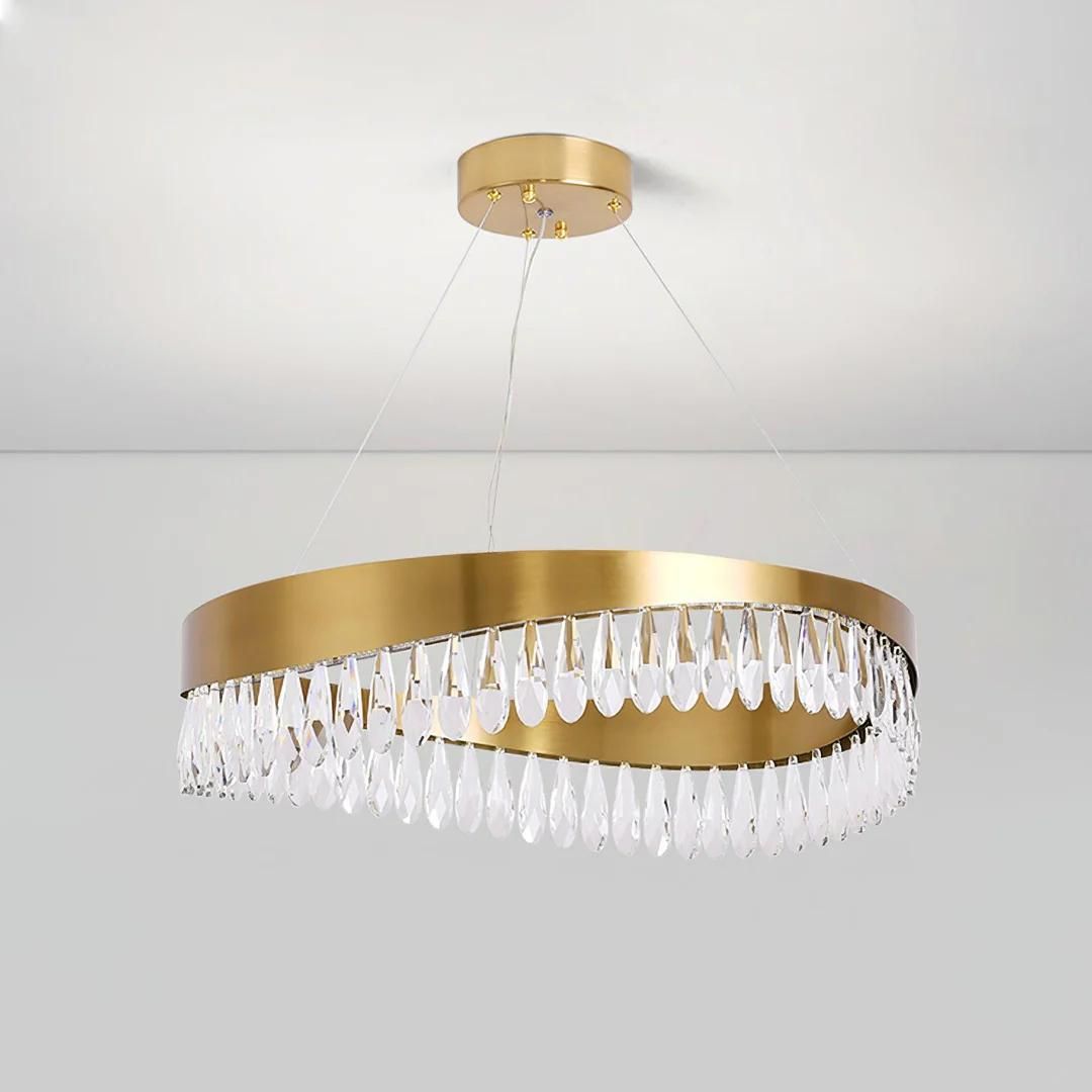 لوستر لوکس و مدرن موج با ریموت هوشمند 60cm|لوستر و چراغ آویز|تهران, مبارک‌آباد بهشتی|دیوار