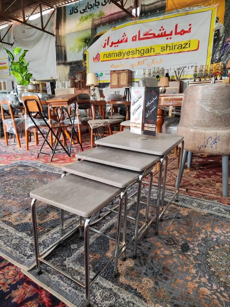 ست چهار تیکه جلو مبلی ام دی اف پایه فلزی|مبلمان خانگی و میز عسلی|شیراز, وزیرآباد|دیوار
