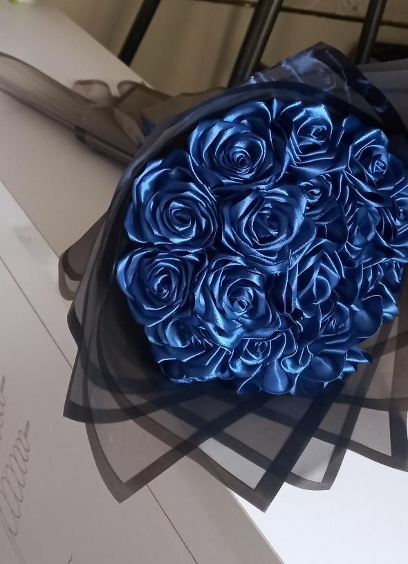 دسته گل روبانی و باکس ربانی کادویی هدیه تولد|گل مصنوعی|قم, نوبهار|دیوار