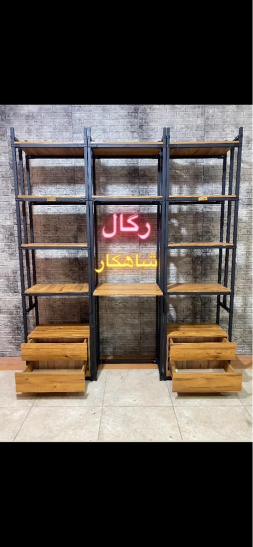 کد ۱۵۵/قفسه کتابخانه/میز تحریر بستی(رگال)|کتابخانه، شلف، قفسه‌های دیواری|ارومیه, |دیوار