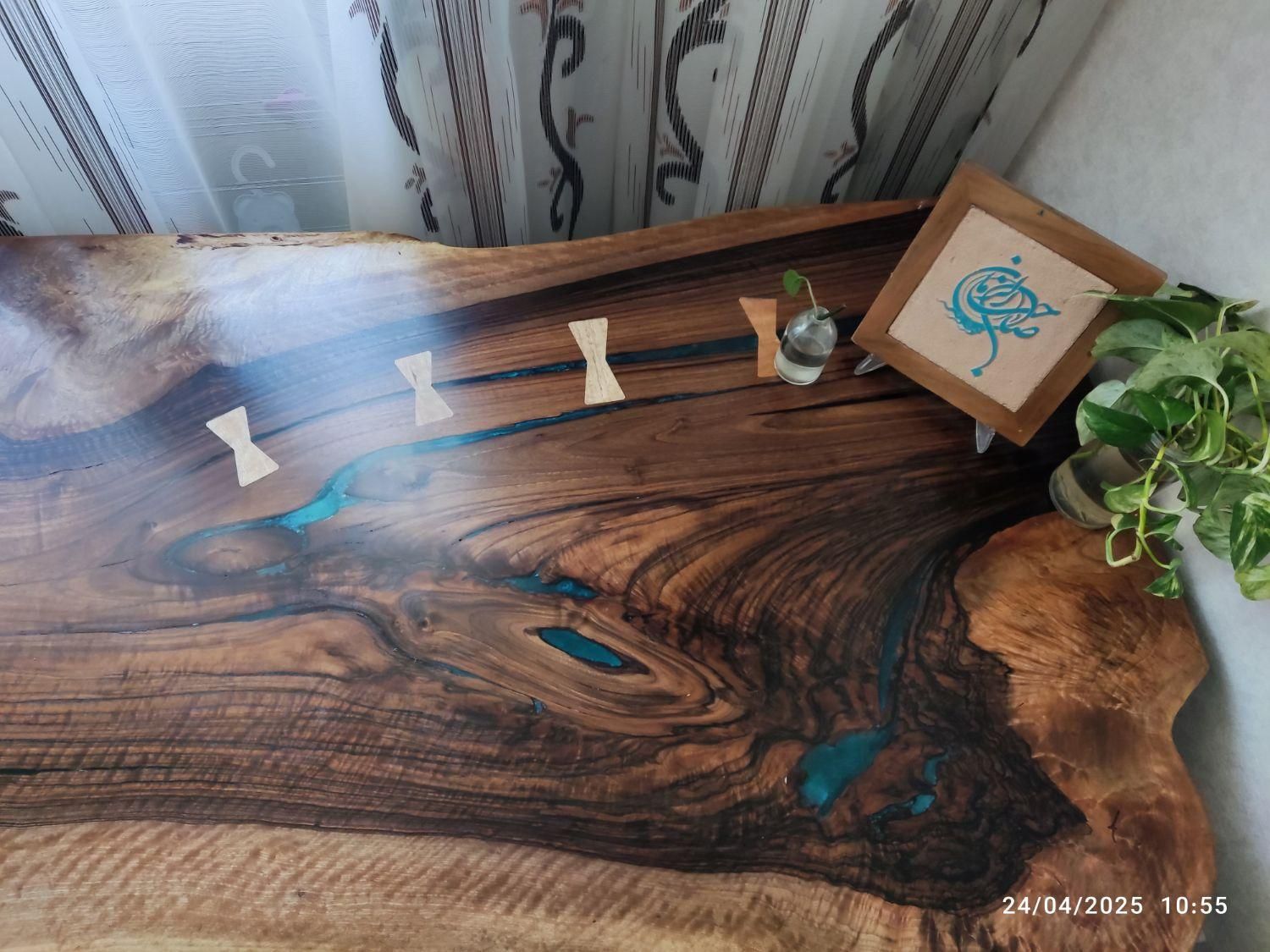 میز ناهارخوری رزین روستیک بینظیر|میز و صندلی غذاخوری|مشهد, شهرک رازی (شهرک غرب)|دیوار