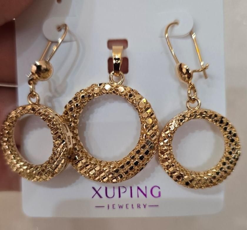 فروشگاه آنلاین بدلیجات ژوپینگ.نیم ست طرح طلا|بدلیجات|یزد, |دیوار