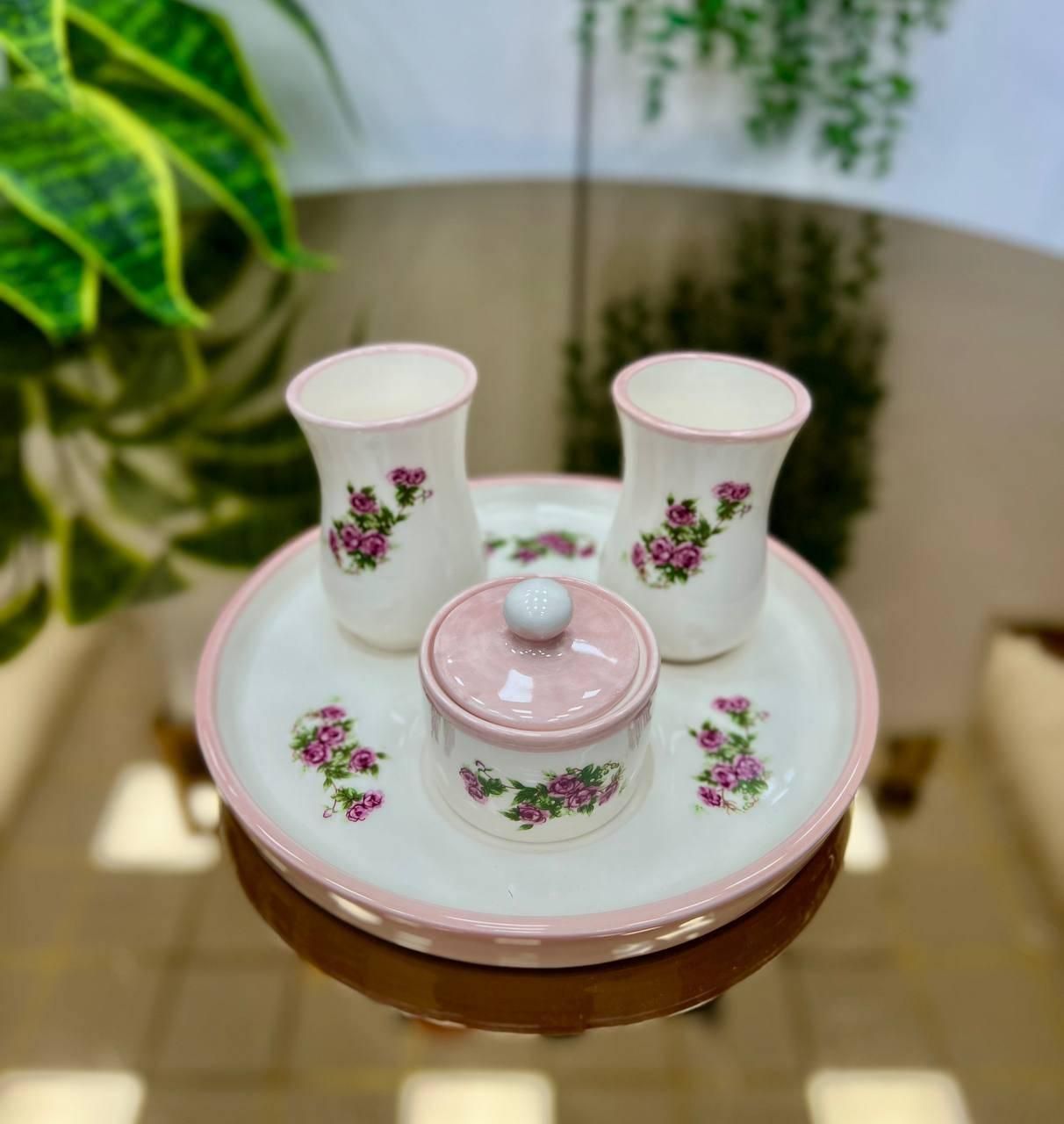 ست چای خوری سرامیکی ست قند پهلو چایخوری|ظروف سرو و پذیرایی|ری, حمزهآباد|دیوار